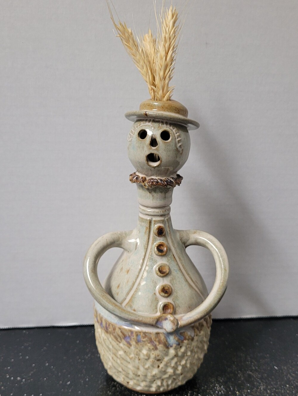 Anthropomorphic style Bottle/Vase Figure By George Hahn Signed